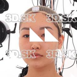 Retopologized 3D Head scan of Artemis Cibero Source Images