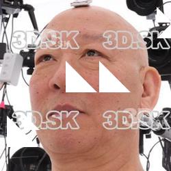 Retopologized 3D Head scan of Iwasaki Mashai Source Images