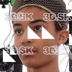 Retopologized 3D Head scan of Purcell Sutton Source Images