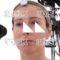 Retopologized 3D Head scan of Marina Tamayo Source Images