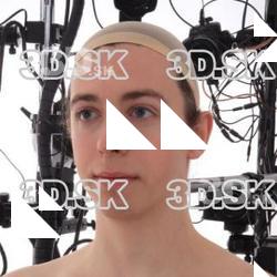 Retopologized 3D Head scan of Kenan Source Images