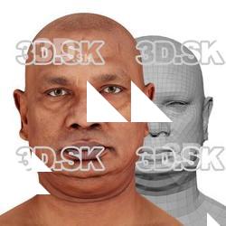 Retopologized 3D Head scan of Enoch Gorat