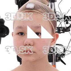 retopologized 3d head scan of kure orime Source Images