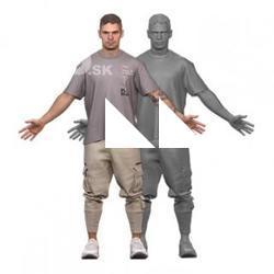 Piero Clean A Pose Scan Dressed