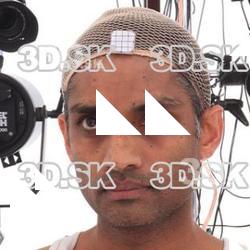 Retopologized 3D Head scan of Tranggono Tao Source Images