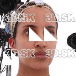 Retopologized 3D Head scan of Paulina Nores Source Images