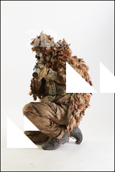 Frankie Perry Russian Sniper in Ghillie Kneeling 