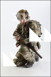  Frankie Perry US Seal with Gun 