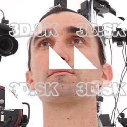 Retopologized 3D Head scan of Callum Ward Source Images