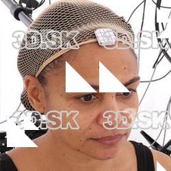 Retopologized 3D Head scan of Jashanna Taylor Source Images