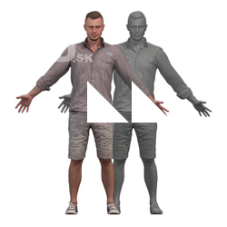 Devon Clean A Pose Scan Clothed