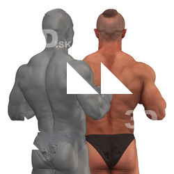 Duncan Raw Flexing Triceps Muscle Scans