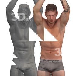 Piero Raw Flexing Torso Muscle Scans