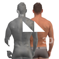 Piero Raw Flexing Back Muscle Scans