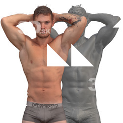 Piero Raw Flexing Torso Muscle Scans