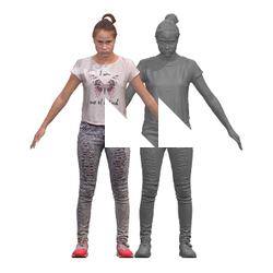 Isla Clean A Pose Scan Clothed