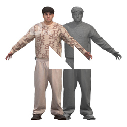 Caspian Clean A Pose Scan Clothed