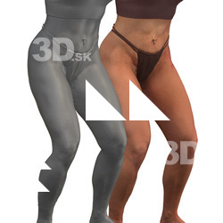 Mona Raw Flexing Squat Muscle Scans