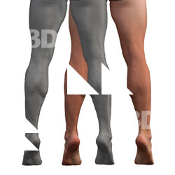 Piero Raw Flexing Calf Muscle Scans