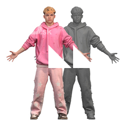 Jonty Clean A Pose Scan Clothed