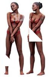 Adelle Sabelle Standing Clean Body Scan