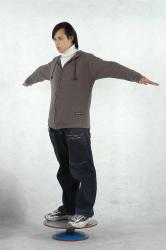 Whole Body Man Asian Slim Male Studio Poses