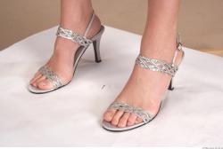 Foot Whole Body Woman Shoes Average Studio photo references