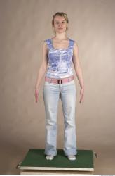 Whole Body Woman Casual Slim Studio photo references