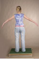 Whole Body Woman Casual Slim Studio photo references