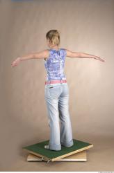 Whole Body Woman T poses Casual Slim Studio photo references