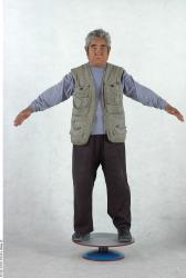 Whole Body Man Asian Casual Overweight Studio photo references