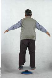 Whole Body Man Asian Casual Overweight Studio photo references