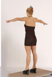 Whole Body Woman T poses Casual Slim Studio photo references