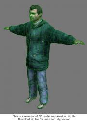 Whole Body Man Casual 3D Models