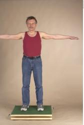 Whole Body Man T poses Casual Average Studio photo references