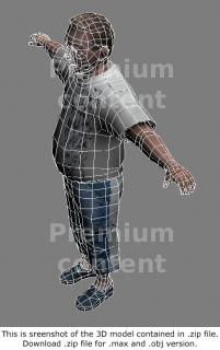 3D Model White Man