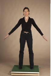 Whole Body Woman Casual Slim Studio photo references