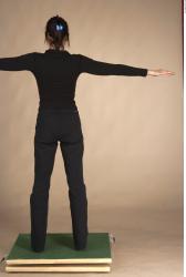 Whole Body Woman T poses Casual Slim Studio photo references