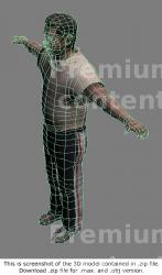 3D Model White Man