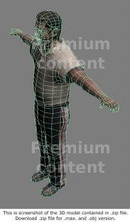 3D Model White Man