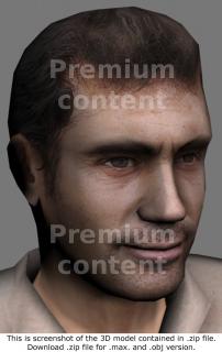 3D Model White Man