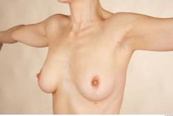 Chest Whole Body Woman Nude Slim Studio photo references