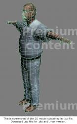 3D Model White Man