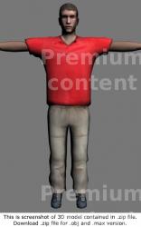 Whole Body Man White 3D Models