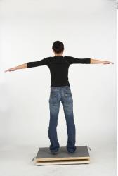 Whole Body Woman T poses Casual Slim Studio photo references