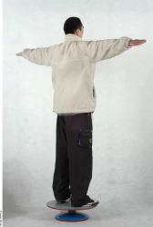 Whole Body Man T poses Asian Casual Slim Studio photo references