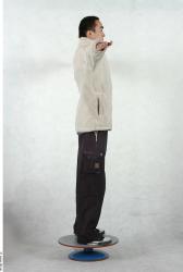 Whole Body Man T poses Asian Casual Slim Studio photo references