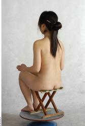 Whole Body Phonemes Woman Artistic poses Asian Nude Slim Studio photo references