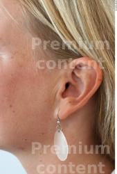 Ear Whole Body Woman T poses Casual Jewel Slim Street photo references