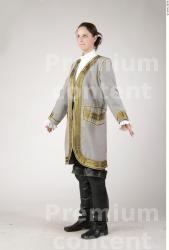 Woman White Historical Slim Costume photo references